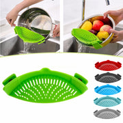 Silicone Clip On Pot Strainer Drainer