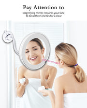 LED Flexible Illuminated Magnifying Vanity Mirror