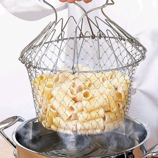 Foldable Stainless Steel Basket