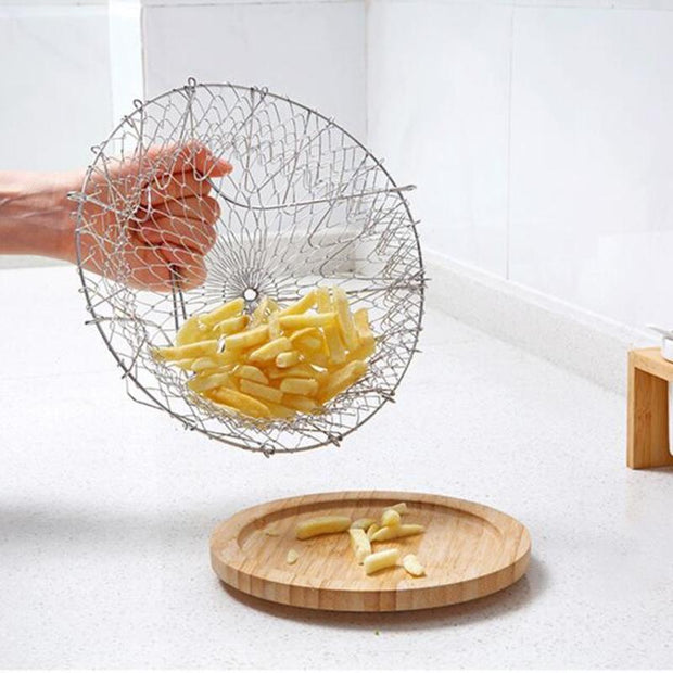 Foldable Stainless Steel Basket