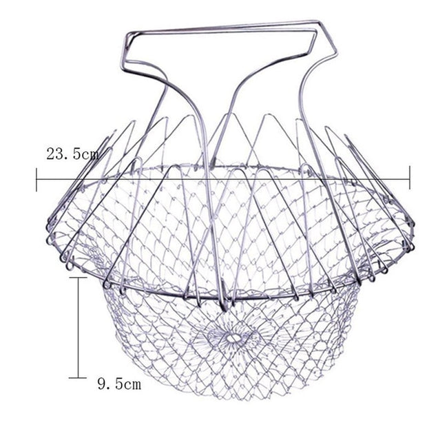 Foldable Stainless Steel Basket