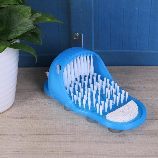 Bath Slippers Foot Scrubber