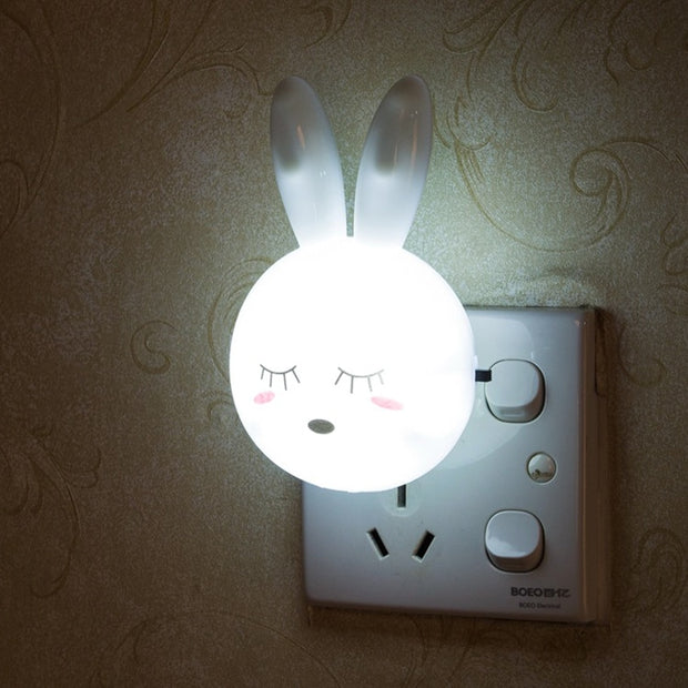 Cartoon Rabbit LED Night Light Bedroom Lamp