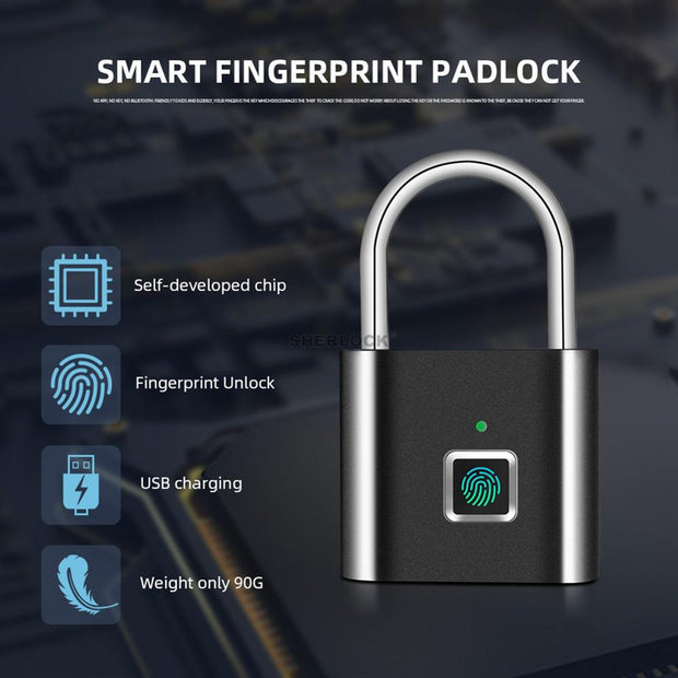 Fingerprint Smart Pad Lock