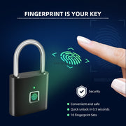 Fingerprint Smart Pad Lock