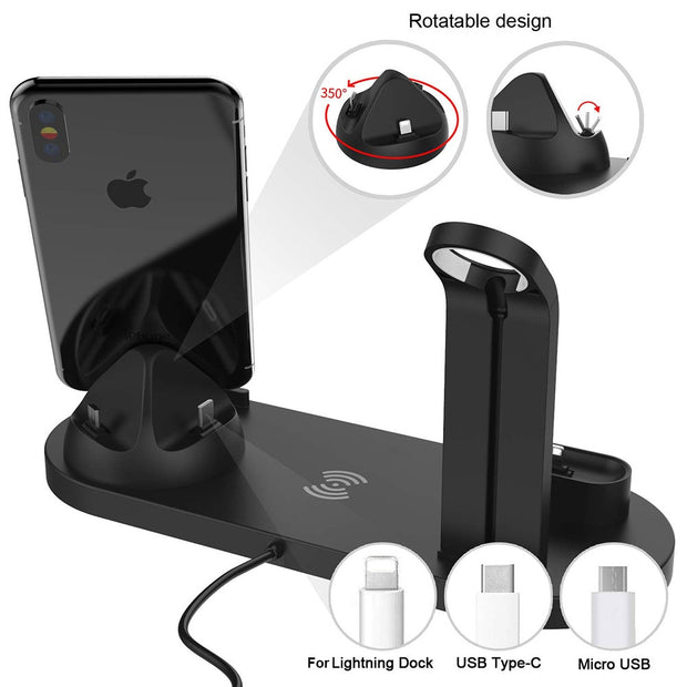 4 In 1 Wireless Charging Dock